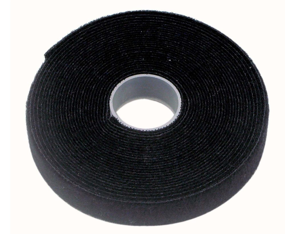 VELCRO® brand ONE-WRAP® strap cable ties, spool, 300 x 25 / 16 mm black
