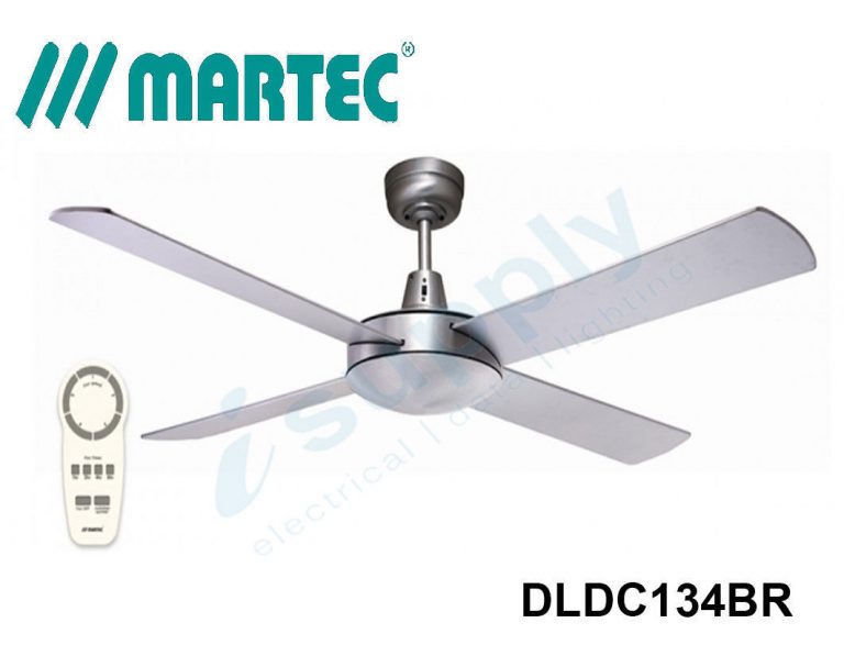 Martec Ceiling Fan Dc 1300mm Brushed Aluminium Dldc134br Isupply